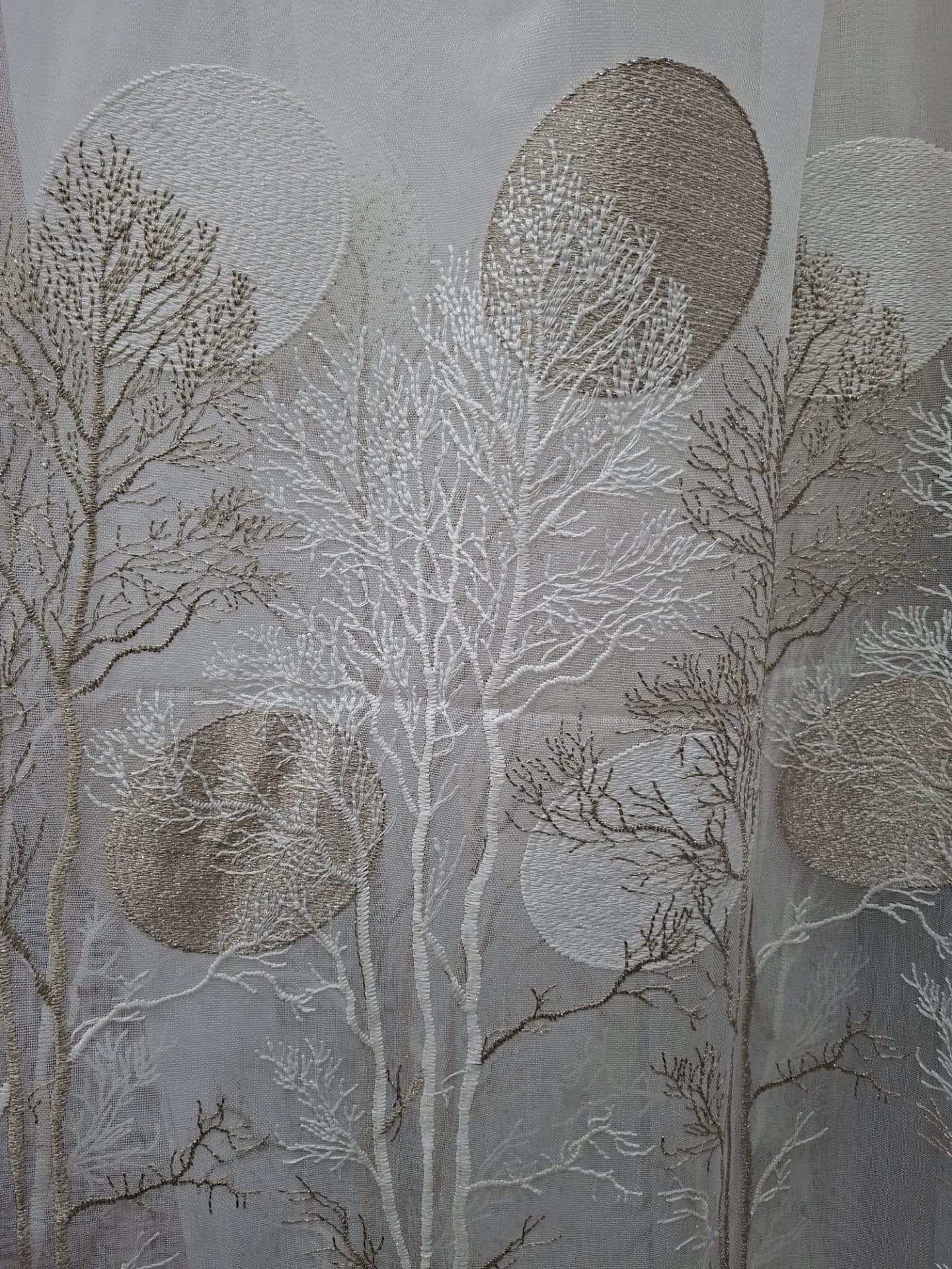 Perdea Pomișor crem-maro